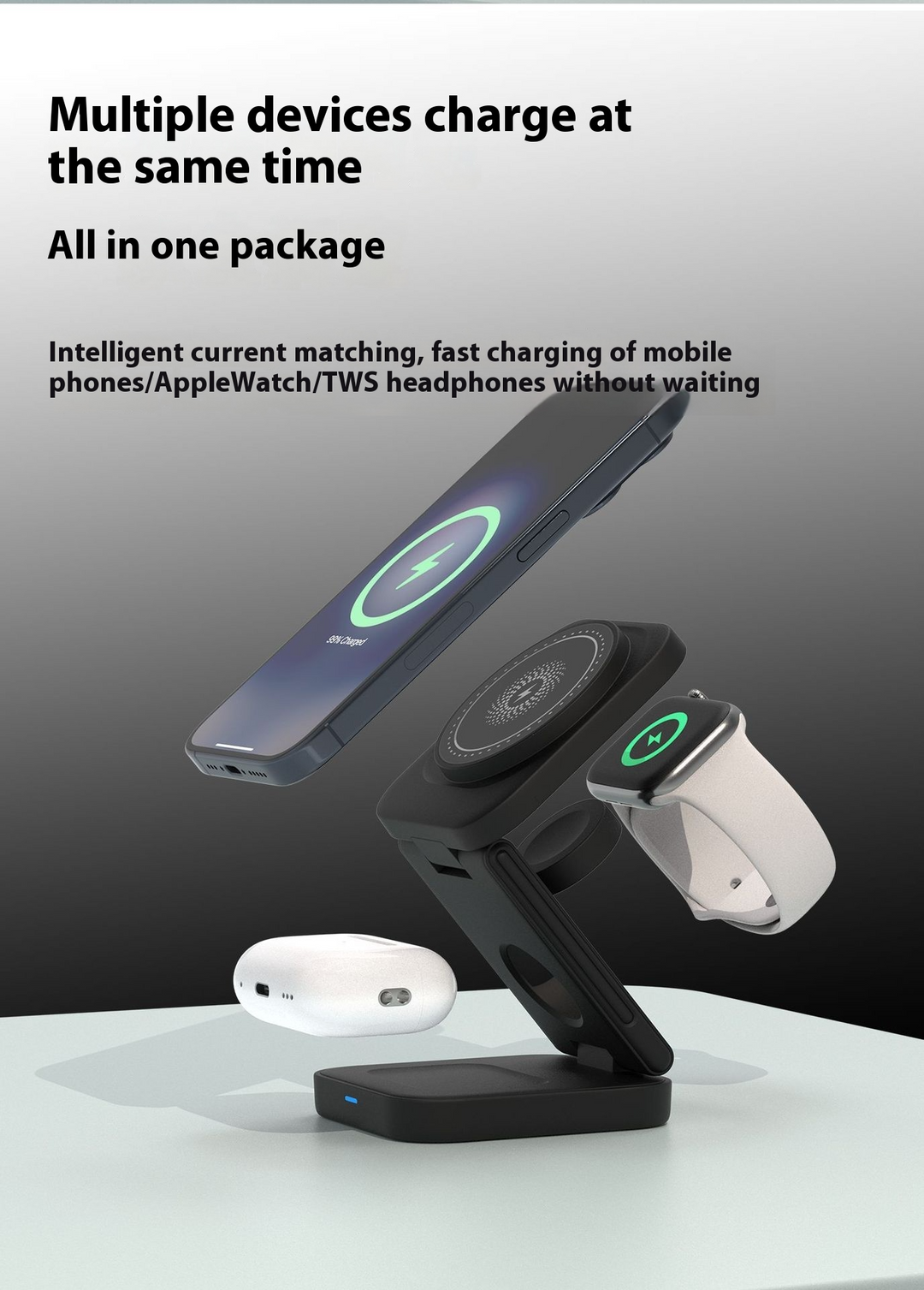 AeroFold 3-in-1 Magnetic Wireless Charger
